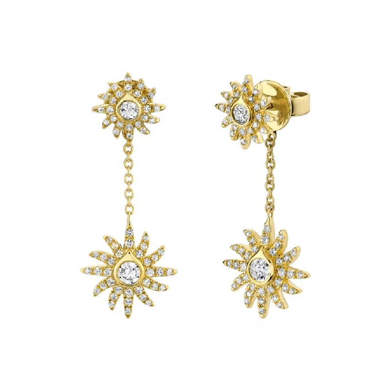 Exclusive Gemstone Jewelry Markdowns – Shop Now 14K Yellow Gold 'Solaz' Bezel Diamond Shell And Sun Dnagle Earrings Exclusive Gemstone Jewelry Markdowns – Shop Now 14K Yellow Gold 'Solaz' Bezel Diamond Shell And Sun Dnagle Earrings