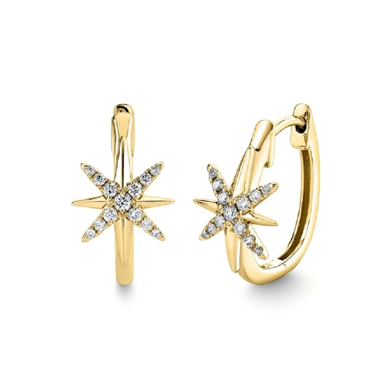 Elevate Your Outfit With Discounted Statement Jewelry 14K Yellow Gold 'Solaz' Diamond Sun Brust Huggie Earrings Elevate Your Outfit With Discounted Statement Jewelry 14K Yellow Gold 'Solaz' Diamond Sun Brust Huggie Earrings