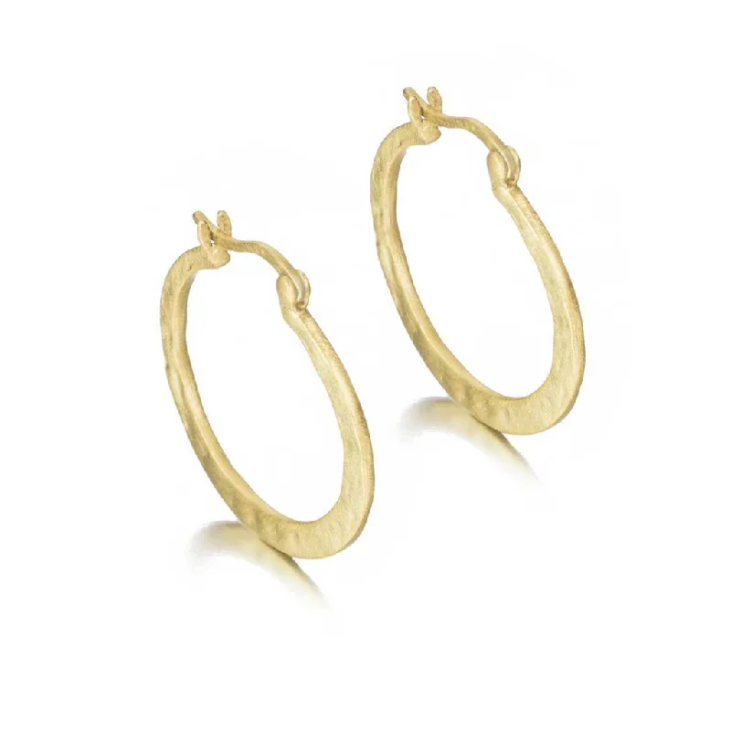 Fashion-Forward Geometric Jewelry For Contemporary Style 18K Yellow Gold Vermeil Hammered Hoop Earrings Fashion-Forward Geometric Jewelry For Contemporary Style 18K Yellow Gold Vermeil Hammered Hoop Earrings