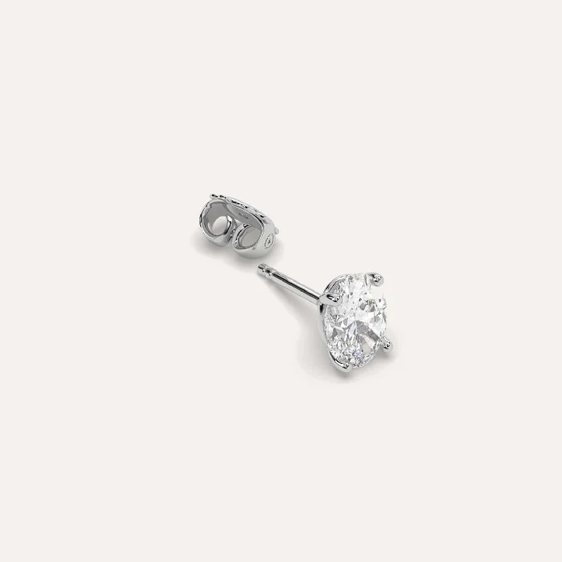 Luxury Jewelry At Budget-Friendly Prices – Grab Yours Now 2 carat Single Oval Diamond Stud Earring Luxury Jewelry At Budget-Friendly Prices – Grab Yours Now 2 carat Single Oval Diamond Stud Earring