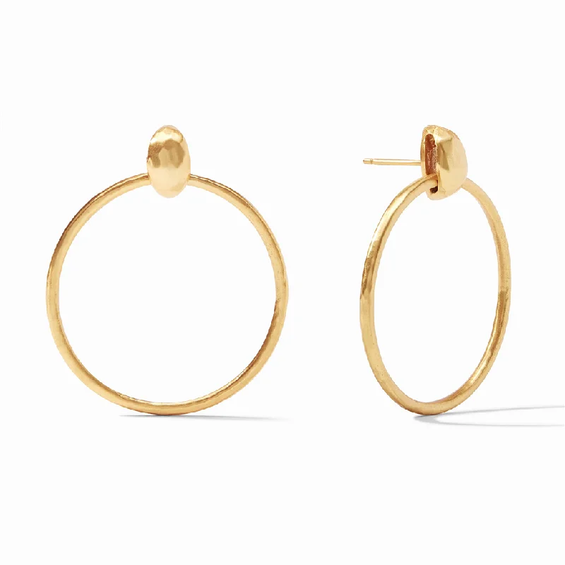 Huge Markdowns On Premium Jewelry Styles 24K Yellow Gold Overlay 'Palermo' Delicate Doorknocker Earrings Huge Markdowns On Premium Jewelry Styles 24K Yellow Gold Overlay 'Palermo' Delicate Doorknocker Earrings