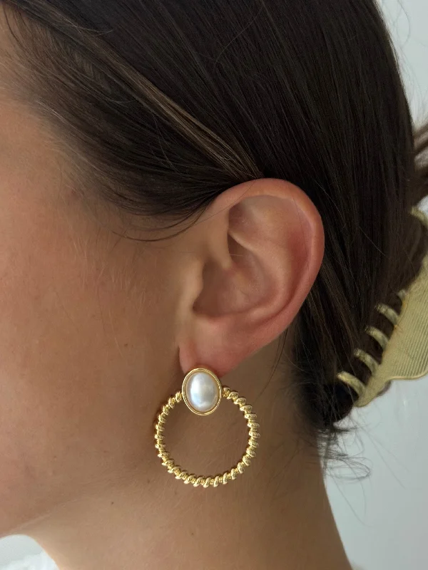 Fashion-Forward Jewelry At Exclusive Discounts ELOISE PEARL HOOPS
