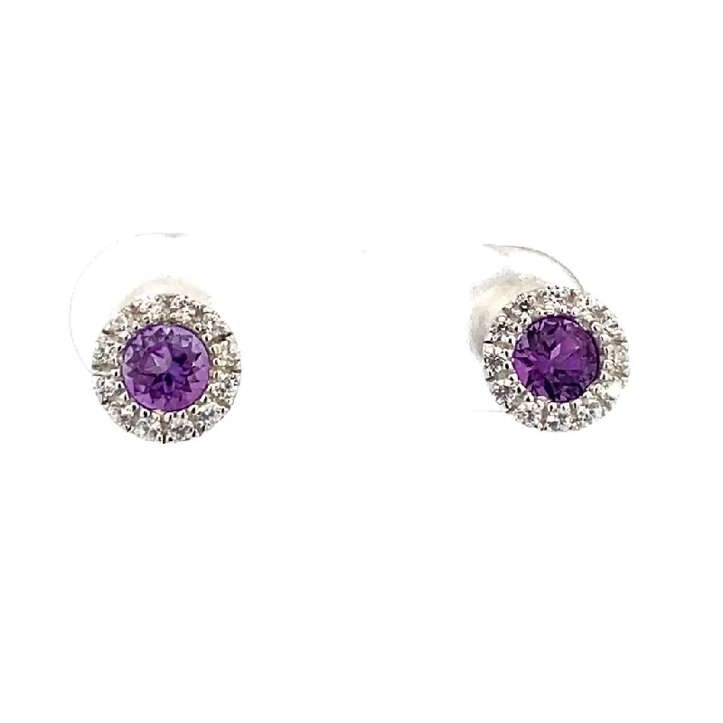Save On Luxury Jewelry Pieces – Limited-Time Offers February Birthstone Earrings: Sterling Silver Amethysts Halo Earrings Save On Luxury Jewelry Pieces – Limited-Time Offers February Birthstone Earrings: Sterling Silver Amethysts Halo Earrings