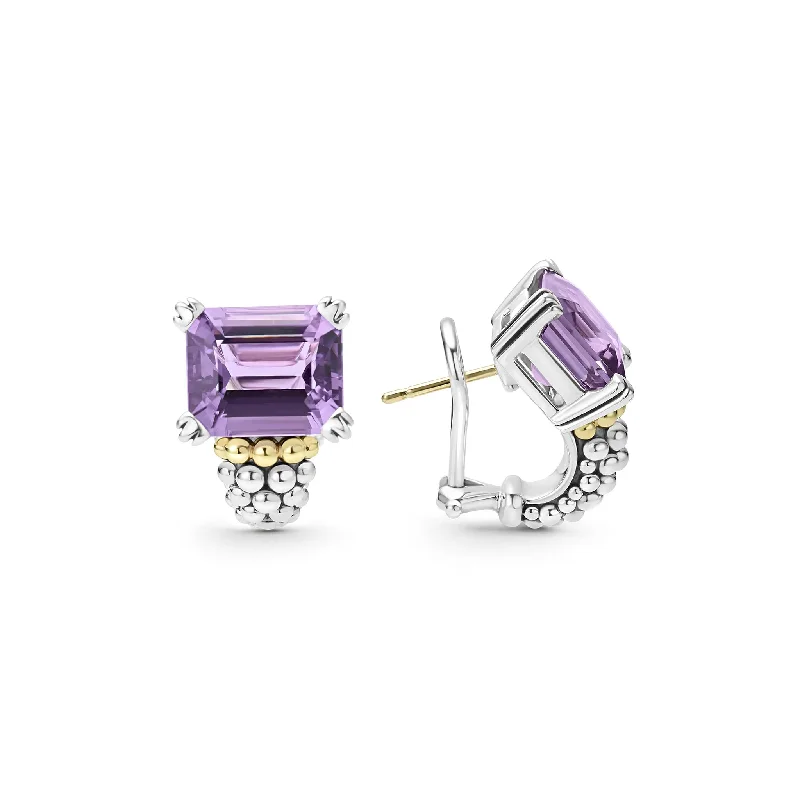 Timeless Jewelry Styles At Wallet-Friendly Prices Glacier Amethyst Huggie Earring