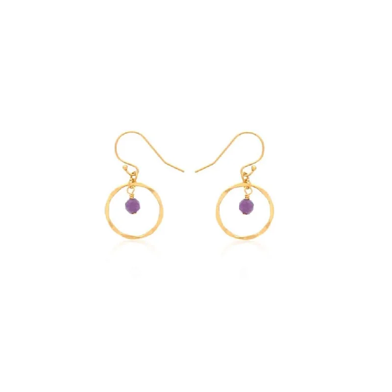 Jewelry Deals That Outshine The Rest July Birthstone Earrings: Gold Filled Circle Earrings With Ruby Beads Jewelry Deals That Outshine The Rest July Birthstone Earrings: Gold Filled Circle Earrings With Ruby Beads