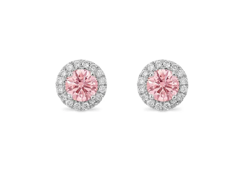 Exclusive Jewelry Markdowns – Limited-Time Offer LIGHTBOX Lab-Grown Pink Diamond 1ct twt Halo Studs set in 14k gold Exclusive Jewelry Markdowns – Limited-Time Offer LIGHTBOX Lab-Grown Pink Diamond 1ct twt Halo Studs set in 14k gold