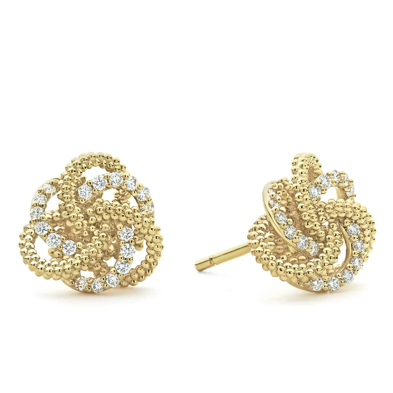 Grab Exquisite Jewelry At The Lowest Prices Love Knot Large 18K Gold Love Knot Diamond Earrings Grab Exquisite Jewelry At The Lowest Prices Love Knot Large 18K Gold Love Knot Diamond Earrings