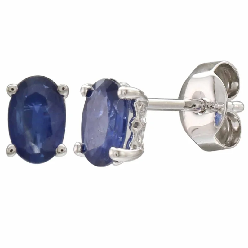 Limited-Time Jewelry Sale – Don't Miss Out On Dazzling Discounts September Birthstone Earrings: 14K White Gold Oval Sapphire Earrings Limited-Time Jewelry Sale – Don't Miss Out On Dazzling Discounts September Birthstone Earrings: 14K White Gold Oval Sapphire Earrings