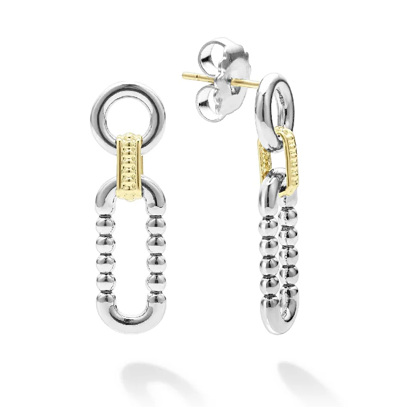 Accessorize For Less – Luxury Jewelry At Affordable Prices Signature Caviar Two-Tone Link Drop Earrings Accessorize For Less – Luxury Jewelry At Affordable Prices Signature Caviar Two-Tone Link Drop Earrings