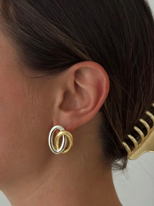 Accessorize For Less – Luxury Jewelry At Affordable Prices SILVER & GOLD LOOP STUD