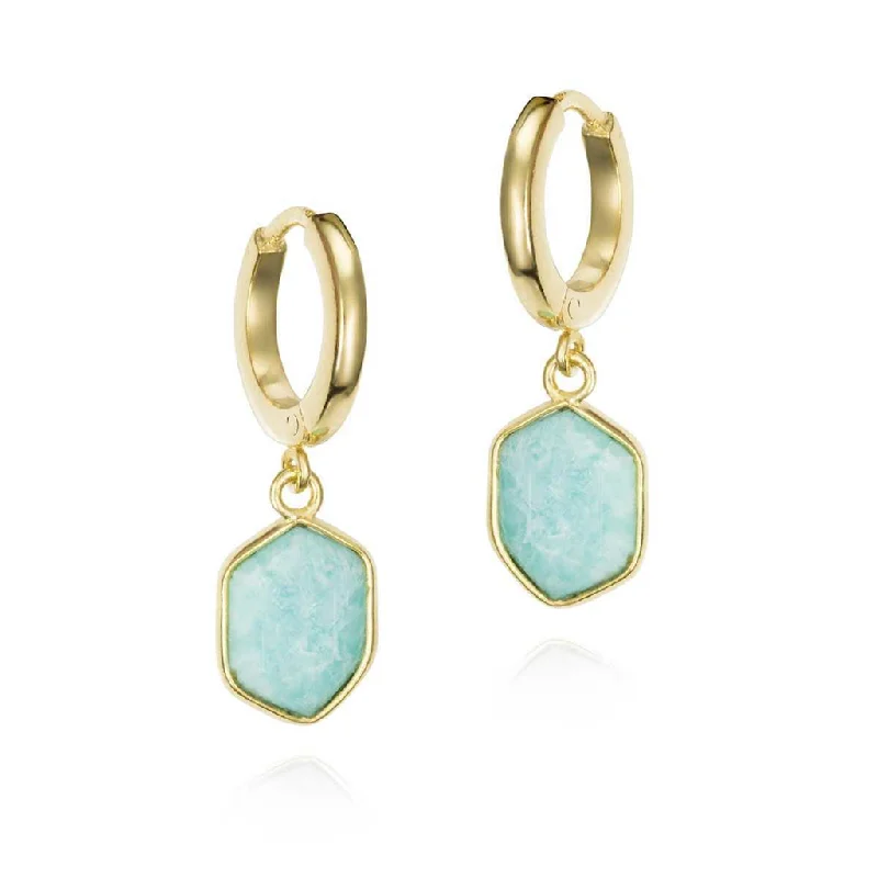 Don't Miss These Dazzling Jewelry Discounts 18K Yellow Gold Vermeil Amazonite Dangle Earrings Don't Miss These Dazzling Jewelry Discounts 18K Yellow Gold Vermeil Amazonite Dangle Earrings
