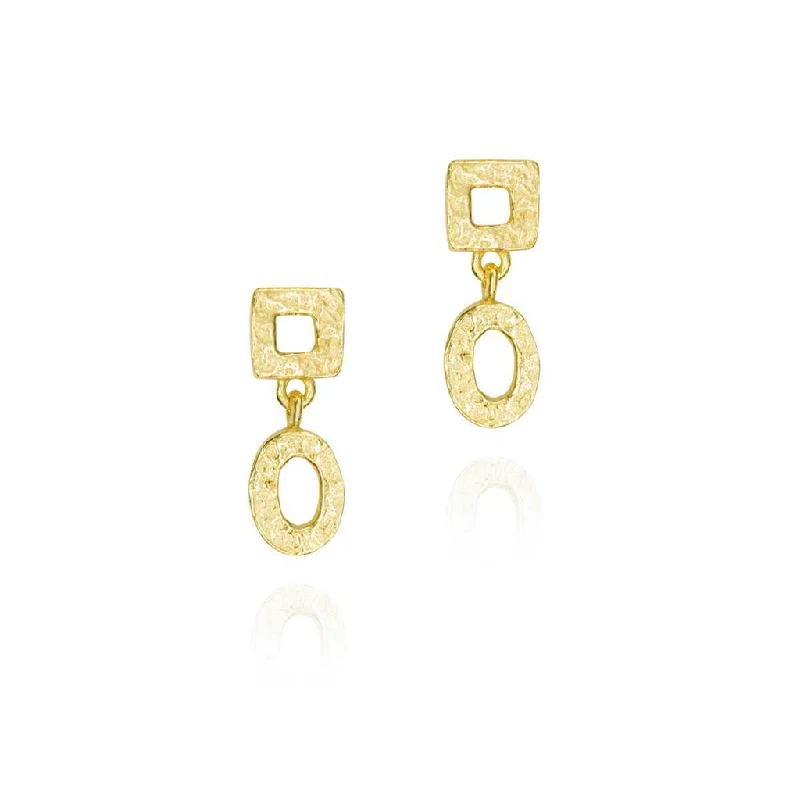 Stunning Statement Jewelry, Unbeatable Discounts 18K Yellow Gold Vermeil Geometric Dangle Earrings Stunning Statement Jewelry, Unbeatable Discounts 18K Yellow Gold Vermeil Geometric Dangle Earrings
