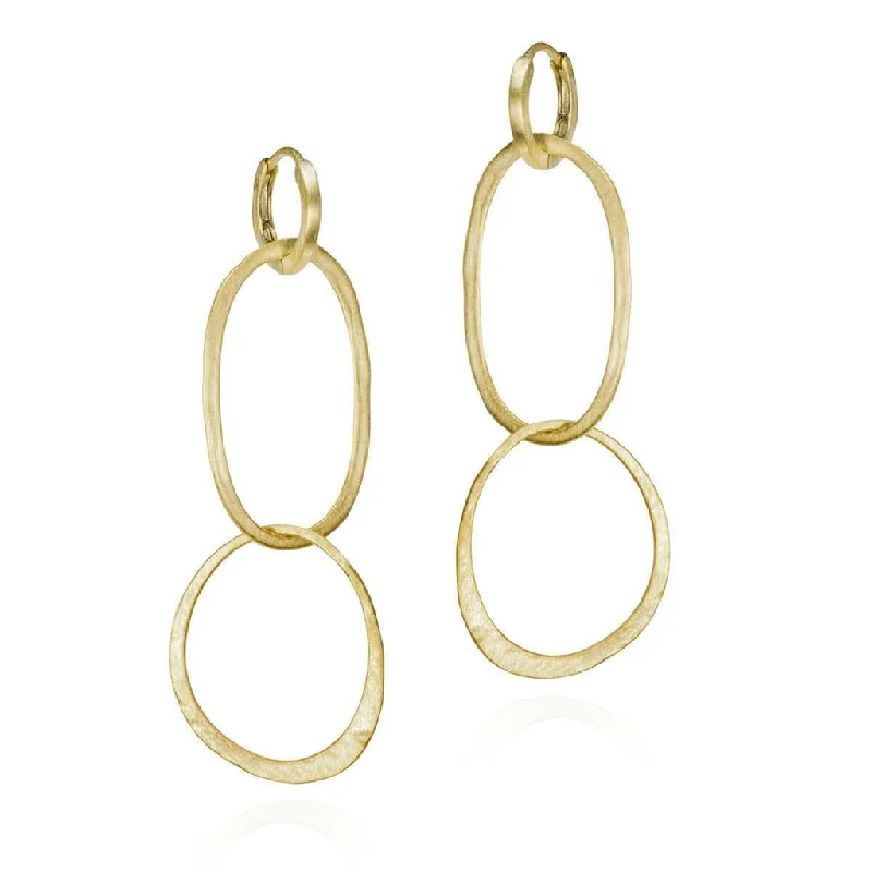Shop Handcrafted Jewelry At Special Promotional Rates 18K Yellow Gold Vermeil Oval Dangle Earrings Shop Handcrafted Jewelry At Special Promotional Rates 18K Yellow Gold Vermeil Oval Dangle Earrings