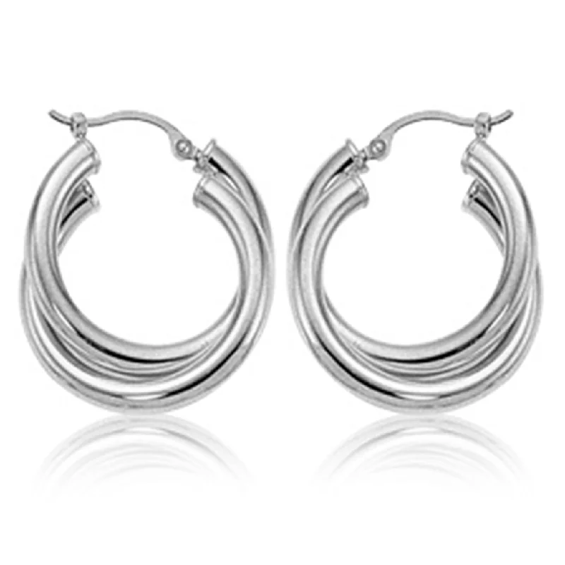 Bestselling Jewelry At Special Promotional Rates Sterling Silver Double Tube Hoop Earrings Bestselling Jewelry At Special Promotional Rates Sterling Silver Double Tube Hoop Earrings