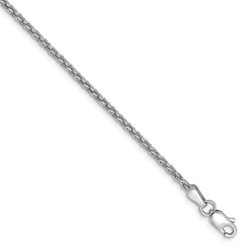 Timeless Jewelry, Timeless Savings – Don't Wait 1.75mm, 14k White Gold, Solid Parisian Wheat Chain Bracelet Timeless Jewelry, Timeless Savings – Don't Wait 1.75mm, 14k White Gold, Solid Parisian Wheat Chain Bracelet