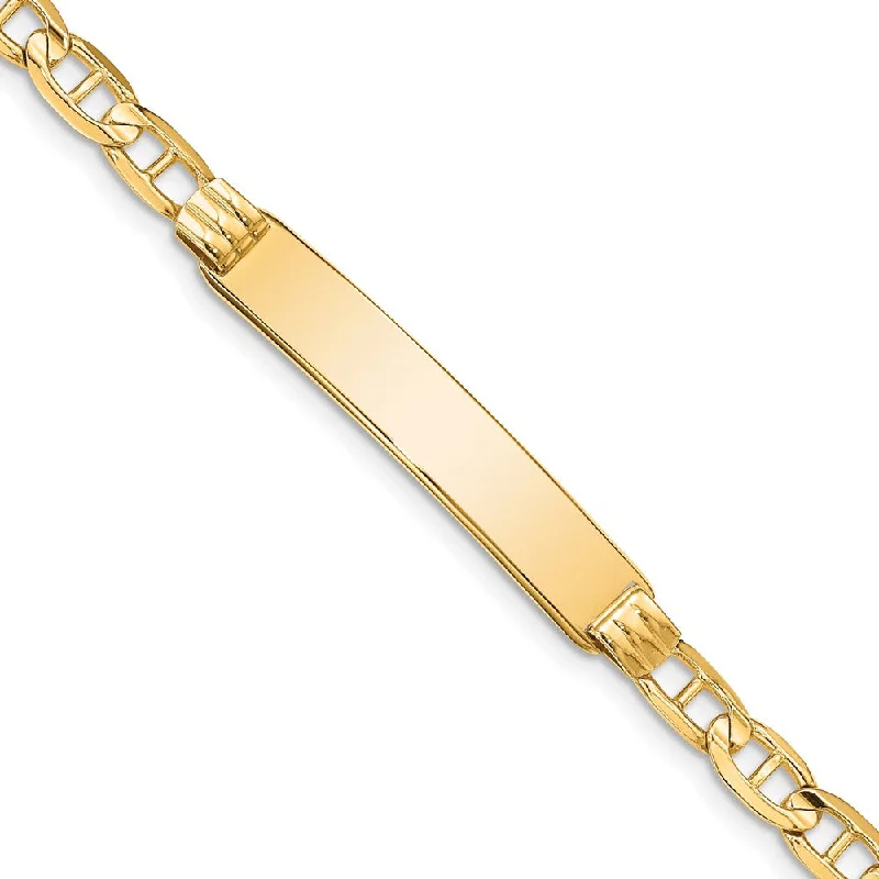 Elegant Jewelry Styles At Budget-Friendly Prices 14k Yellow Gold Anchor Link I.D. Bracelet - 8 Inch Elegant Jewelry Styles At Budget-Friendly Prices 14k Yellow Gold Anchor Link I.D. Bracelet - 8 Inch