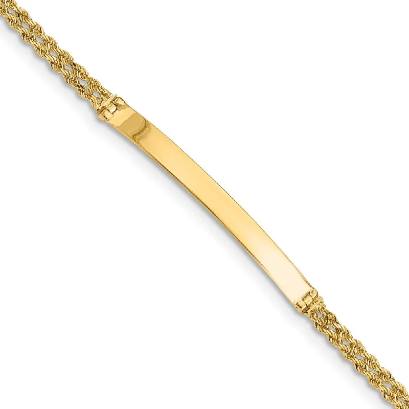 Once-A-Year Jewelry Deals – Shop Before They’Re Gone 14k Yellow Gold Two Strand Rope I.D. Bracelet - 8 Inch Once-A-Year Jewelry Deals – Shop Before They’Re Gone 14k Yellow Gold Two Strand Rope I.D. Bracelet - 8 Inch