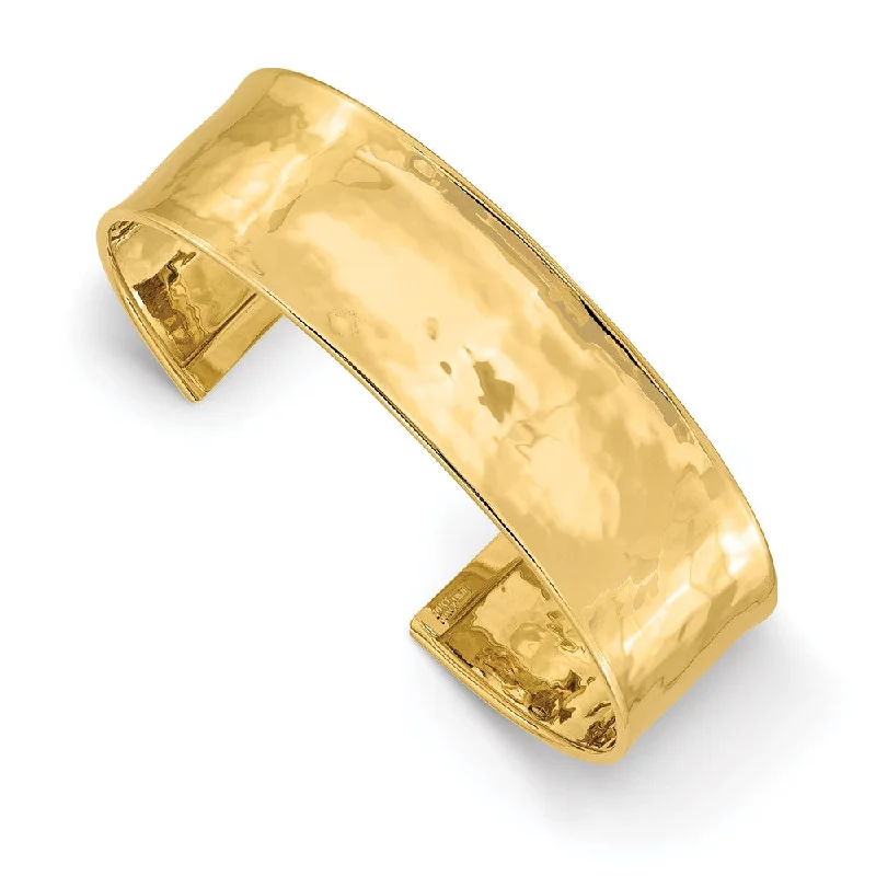 Once-A-Year Jewelry Deals – Shop Before They’Re Gone 19mm 14k Yellow Gold Lightly Hammered Cuff Bangle Bracelet Once-A-Year Jewelry Deals – Shop Before They’Re Gone 19mm 14k Yellow Gold Lightly Hammered Cuff Bangle Bracelet