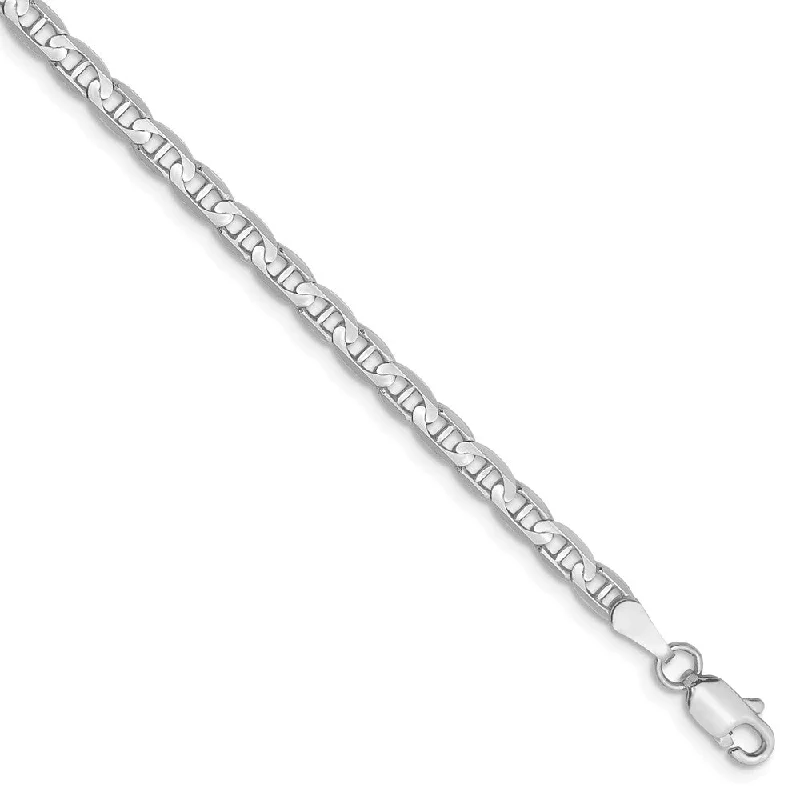 Personalized Jewelry Sale – Unique Pieces At Great Prices 3mm Solid Concave Anchor Chain Bracelet in 14k White Gold Personalized Jewelry Sale – Unique Pieces At Great Prices 3mm Solid Concave Anchor Chain Bracelet in 14k White Gold