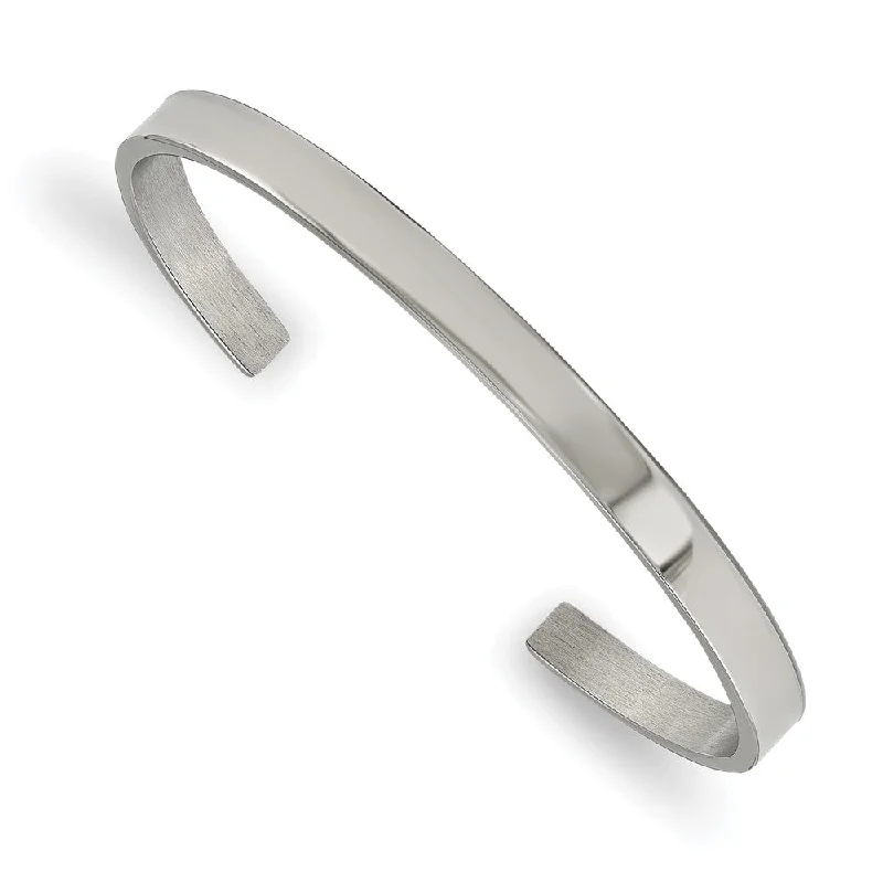 Glamorous Jewelry, Glamorous Deals – Shop Now 5mm Stainless Steel Polished Flat Cuff Bracelet, 6.5 Inch Glamorous Jewelry, Glamorous Deals – Shop Now 5mm Stainless Steel Polished Flat Cuff Bracelet, 6.5 Inch