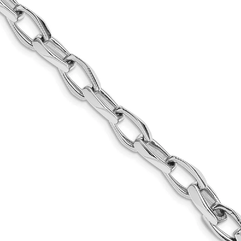 Huge Savings On Timeless Jewelry Collections 6.75mm 14K White Gold Solid Fancy Cable Chain Bracelet, 8 Inch Huge Savings On Timeless Jewelry Collections 6.75mm 14K White Gold Solid Fancy Cable Chain Bracelet, 8 Inch