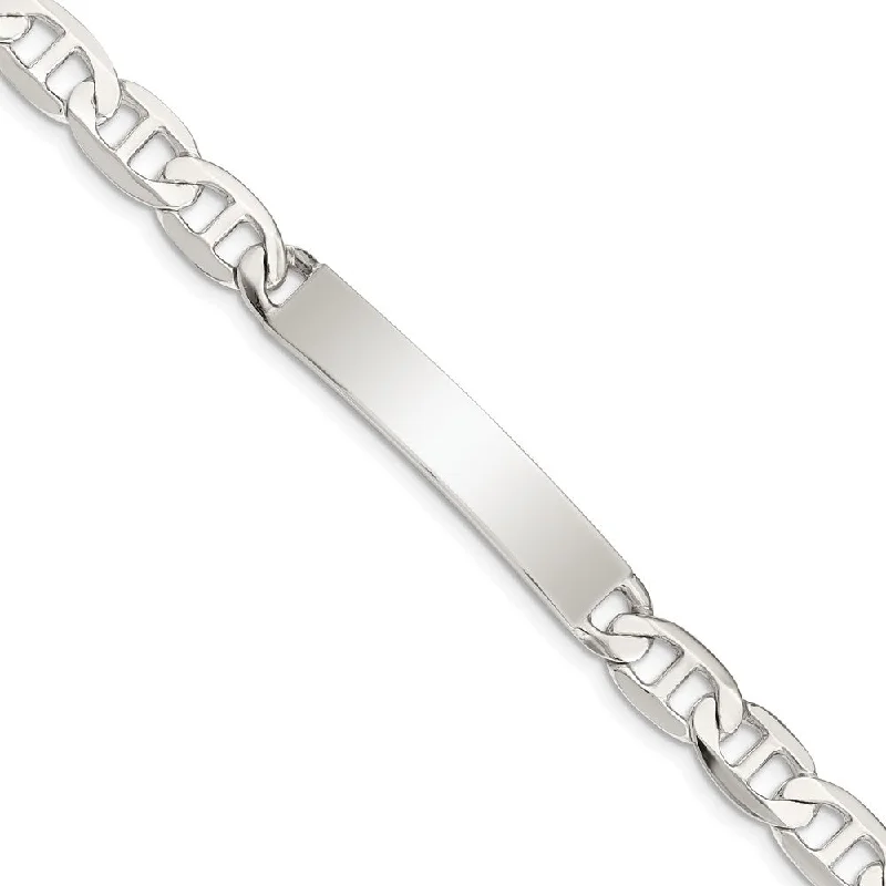Celebrate With Sparkle – Jewelry Sale Now Live 7mm Sterling Silver Polished Engravable Anchor Link I.D. Bracelet Celebrate With Sparkle – Jewelry Sale Now Live 7mm Sterling Silver Polished Engravable Anchor Link I.D. Bracelet