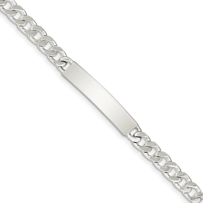 Best Jewelry Deals – Premium Quality At Exclusive Discounts 7mm Sterling Silver Polished Engravable Curb Link I.D. Bracelet Best Jewelry Deals – Premium Quality At Exclusive Discounts 7mm Sterling Silver Polished Engravable Curb Link I.D. Bracelet