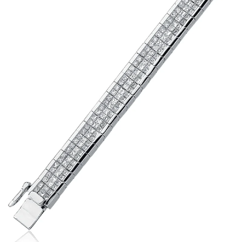 Jewelry Sale – Exclusive Styles At Lower Prices 8 3/8 Carat invisible Set Diamond Tennis Bracelet in 14k White Gold Jewelry Sale – Exclusive Styles At Lower Prices 8 3/8 Carat invisible Set Diamond Tennis Bracelet in 14k White Gold