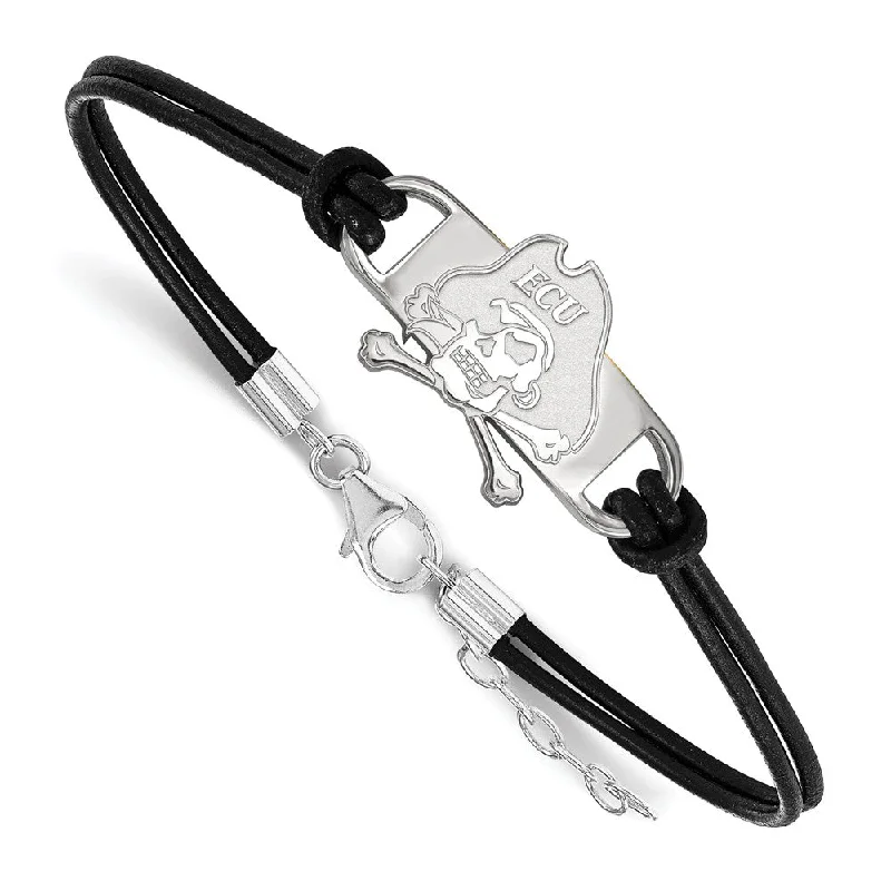 Limited-Time Jewelry Sale – Don't Miss These Deals Sterling Silver East Carolina U. Sm Leather Bracelet, 7 Inch Limited-Time Jewelry Sale – Don't Miss These Deals Sterling Silver East Carolina U. Sm Leather Bracelet, 7 Inch