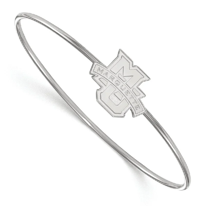Stunning Jewelry At A Fraction Of The Price Sterling Silver Marquette University Bangle Slip on, 7 Inch Stunning Jewelry At A Fraction Of The Price Sterling Silver Marquette University Bangle Slip on, 7 Inch