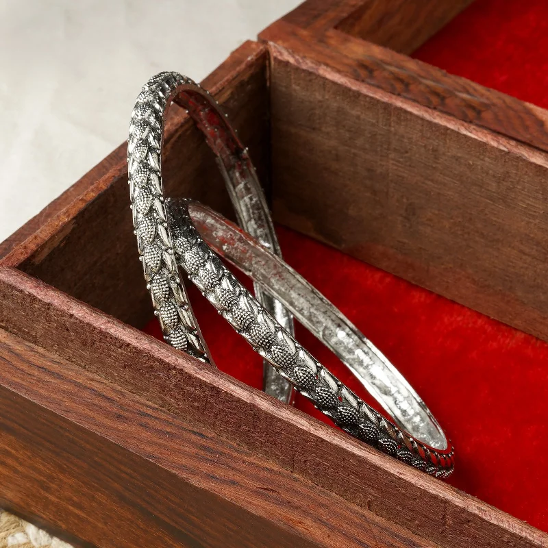 Flash Sale On Stunning Jewelry – Limited Stock Available Kamboja Silver Oxidized Bangles Flash Sale On Stunning Jewelry – Limited Stock Available Kamboja Silver Oxidized Bangles