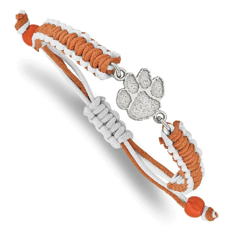 Personalized Jewelry Sale – Meaningful Gifts At Great Prices Stainless Steel Clemson University Adj. Nylon Cord Bracelet, 9 Inch Personalized Jewelry Sale – Meaningful Gifts At Great Prices Stainless Steel Clemson University Adj. Nylon Cord Bracelet, 9 Inch