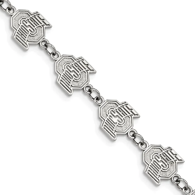 Flash Sale On Elegant Jewelry – Don't Miss Out Stainless Steel Ohio State Link Adjustable Bracelet, 7 to 8.5 Inch Flash Sale On Elegant Jewelry – Don't Miss Out Stainless Steel Ohio State Link Adjustable Bracelet, 7 to 8.5 Inch