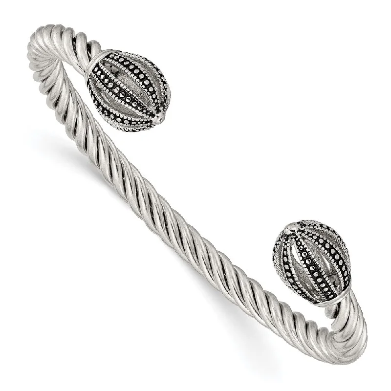 Stunning Jewelry At Even More Stunning Prices Stainless Steel Twisted Antiqued Crown Cuff Bracelet Stunning Jewelry At Even More Stunning Prices Stainless Steel Twisted Antiqued Crown Cuff Bracelet