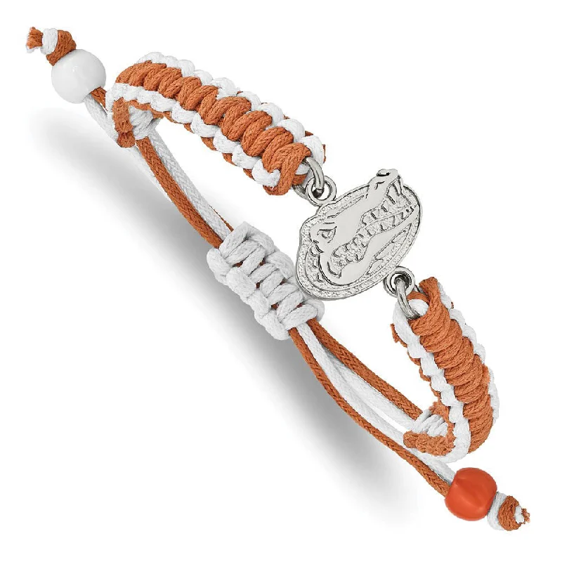 Stunning Jewelry At Even More Stunning Prices Stainless Steel U. of Florida Gator Adj Nylon Cord Bracelet, 9 Inch Stunning Jewelry At Even More Stunning Prices Stainless Steel U. of Florida Gator Adj Nylon Cord Bracelet, 9 Inch