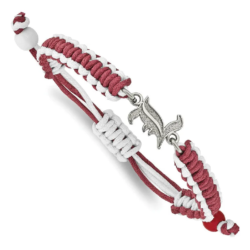 Grab Exquisite Jewelry At The Lowest Prices Stainless Steel U. of Louisville Adjustable Nylon Cord Bracelet, 9 In Grab Exquisite Jewelry At The Lowest Prices Stainless Steel U. of Louisville Adjustable Nylon Cord Bracelet, 9 In