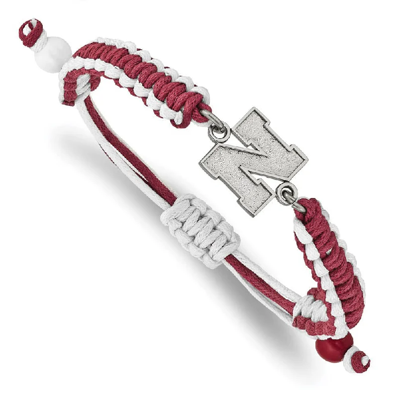 Your Dream Jewelry At Dream Prices Stainless Steel University of Nebraska Adj Nylon Cord Bracelet, 9 Inch Your Dream Jewelry At Dream Prices Stainless Steel University of Nebraska Adj Nylon Cord Bracelet, 9 Inch