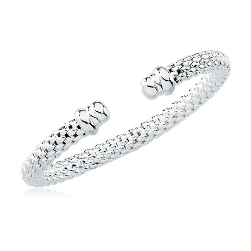 Luxury Meets Affordability – Jewelry Sale Now Live Sterling Silver 7.25mm Hollow Popcorn Cuff Bracelet Luxury Meets Affordability – Jewelry Sale Now Live Sterling Silver 7.25mm Hollow Popcorn Cuff Bracelet