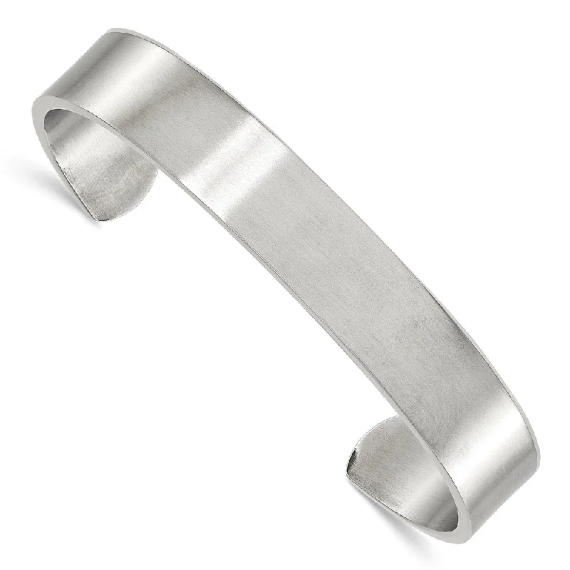 Premium Jewelry Now Available At Special Discounts Unisex Stainless Steel Brushed Cuff Bangle Bracelet Premium Jewelry Now Available At Special Discounts Unisex Stainless Steel Brushed Cuff Bangle Bracelet