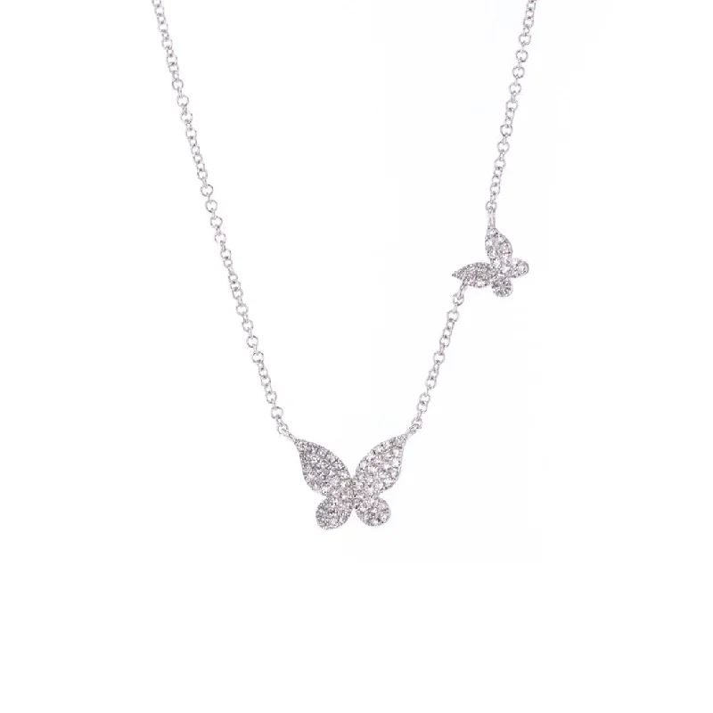 The Perfect Jewelry Piece At The Perfect Price 0.18 ctw Diamond Butterflies Necklace The Perfect Jewelry Piece At The Perfect Price 0.18 ctw Diamond Butterflies Necklace