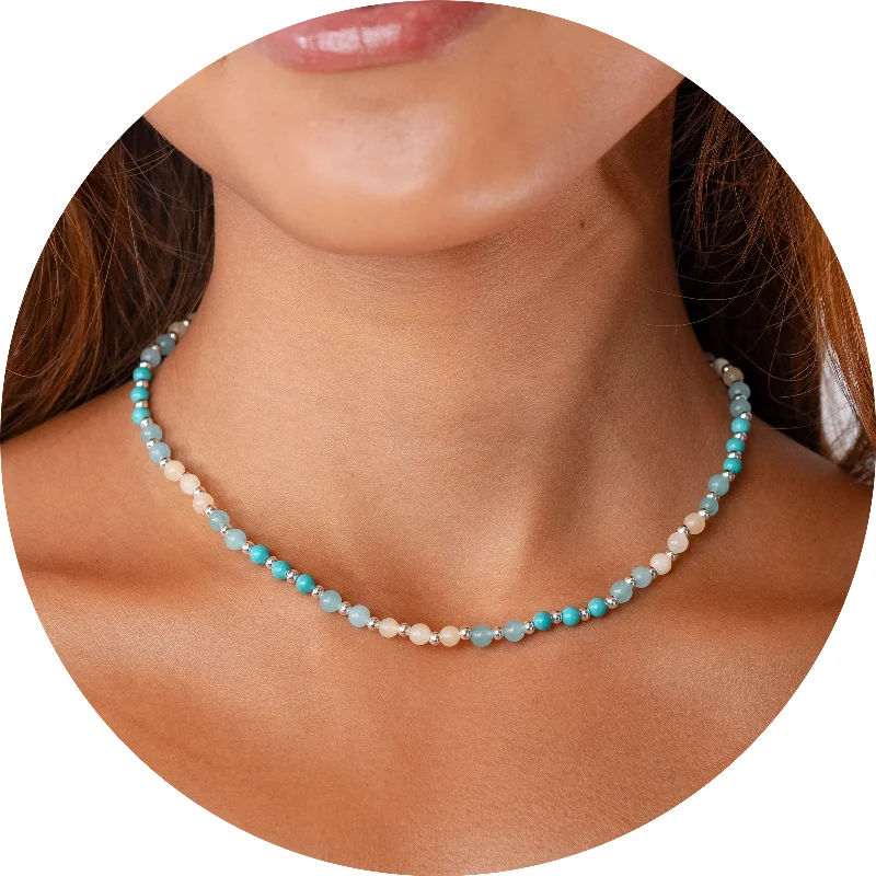 Discounted Jewelry For A Glamorous Look Anti-Anxiety + Healing 4mm Metal Accent Necklace Discounted Jewelry For A Glamorous Look Anti-Anxiety + Healing 4mm Metal Accent Necklace