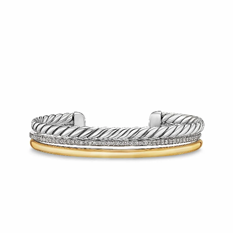 Exclusive Online Discounts On Stylish Jewelry 10MM MERCER 3-ROW BRACELET DI SIL/18K Exclusive Online Discounts On Stylish Jewelry 10MM MERCER 3-ROW BRACELET DI SIL/18K