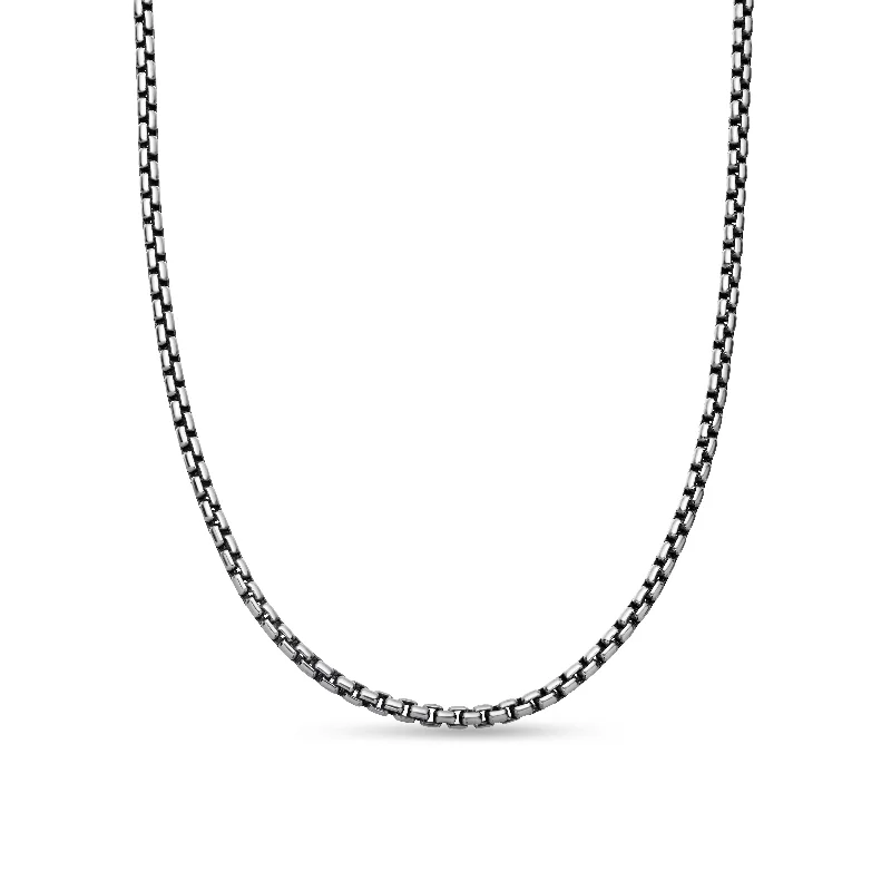Huge Savings On Premium Jewelry Styles Box Chain Necklace in Sterling Silver with 14K Yellow Gold Accent\, 2.7mm Huge Savings On Premium Jewelry Styles Box Chain Necklace in Sterling Silver with 14K Yellow Gold Accent\, 2.7mm