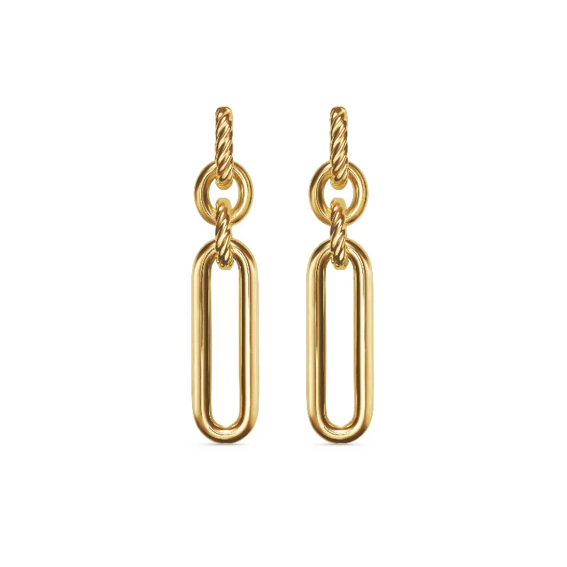 High-Quality Jewelry At A Fraction Of The Cost Lexington Double Link Drop Earrings in 18K Yellow Gold\, 53.5mm High-Quality Jewelry At A Fraction Of The Cost Lexington Double Link Drop Earrings in 18K Yellow Gold\, 53.5mm