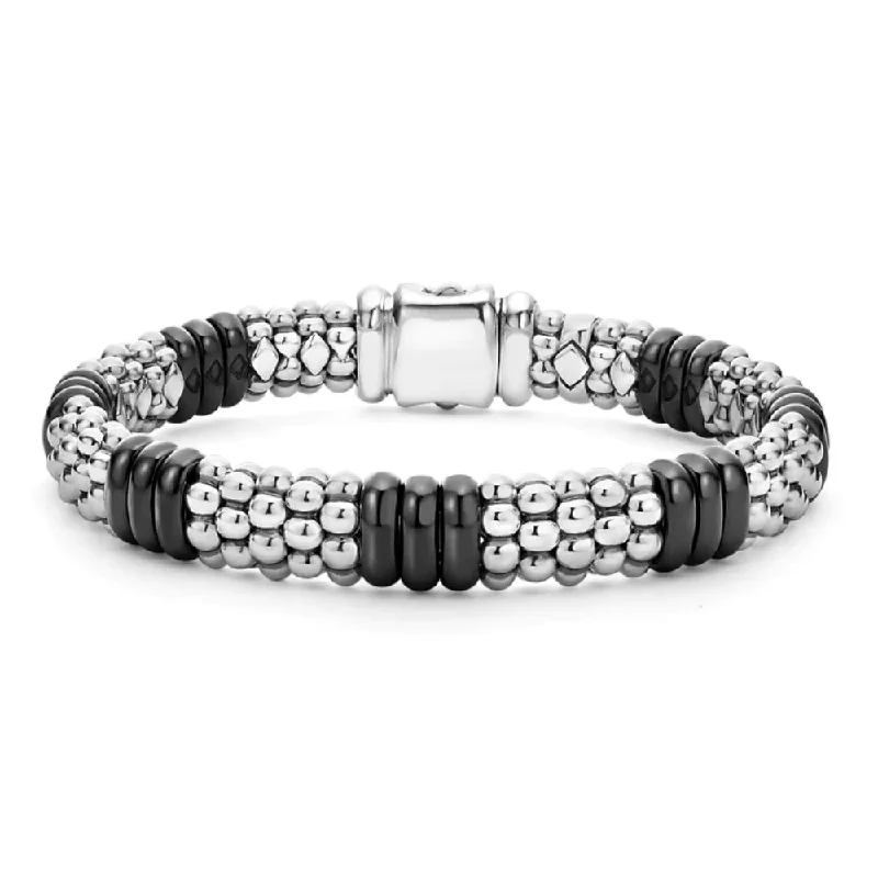 Elegant Jewelry Pieces At Unbelievable Prices Lagos Black Caviar Ceramic Caviar Beaded Bracelet, 9mm Elegant Jewelry Pieces At Unbelievable Prices Lagos Black Caviar Ceramic Caviar Beaded Bracelet, 9mm