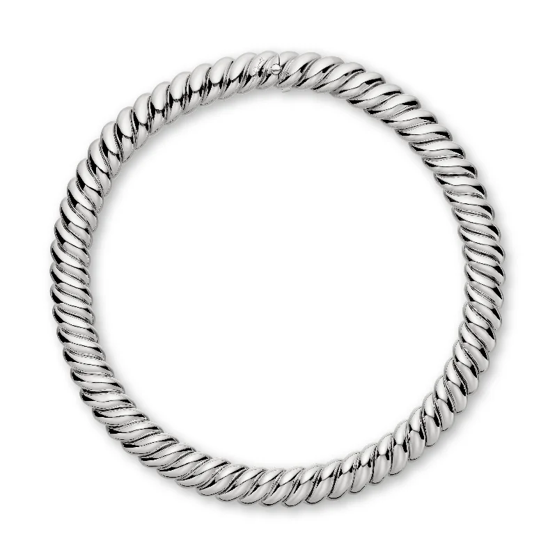 Handcrafted Jewelry Sale – Unique Designs At Low Prices Sculpted Cable Necklace in Sterling Silver\, 14mm Handcrafted Jewelry Sale – Unique Designs At Low Prices Sculpted Cable Necklace in Sterling Silver\, 14mm