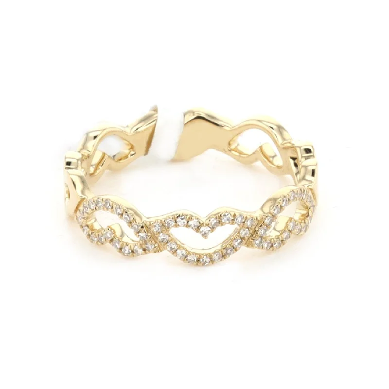 Dazzling Deals On Necklaces, Bracelets, And More Open Heart Diamond Band | 0.12 ctw | M10278741 Dazzling Deals On Necklaces, Bracelets, And More Open Heart Diamond Band | 0.12 ctw | M10278741
