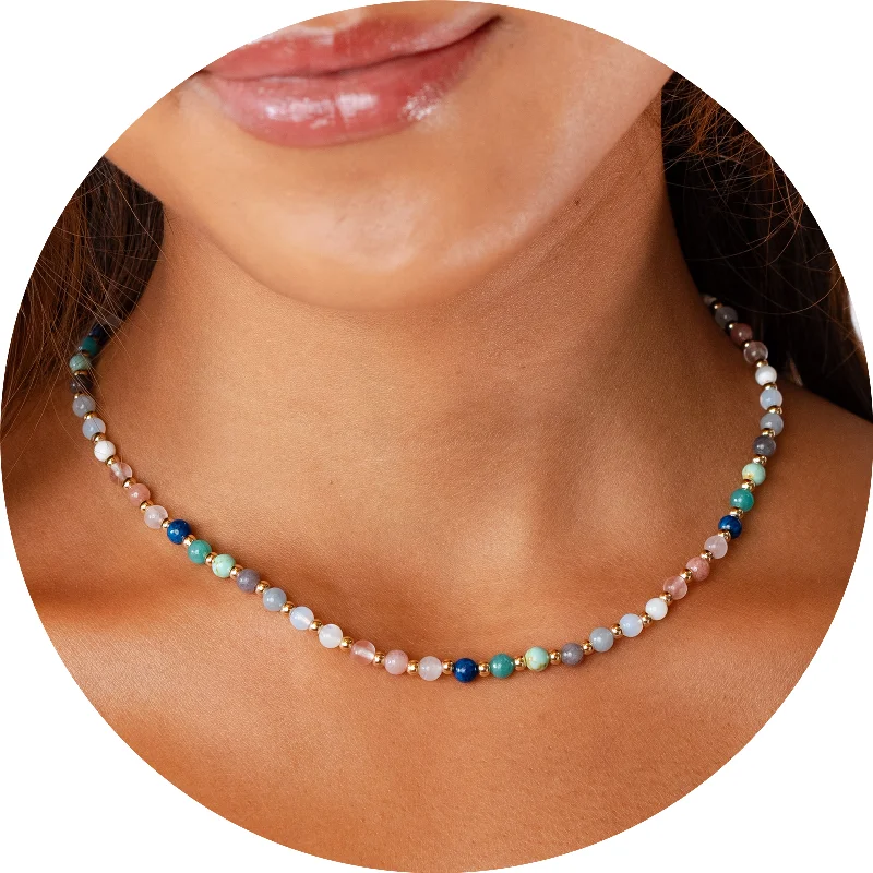 Chic And Stylish Jewelry At Exclusive Prices Spiritual Healer 4mm Metal Accent Necklace Chic And Stylish Jewelry At Exclusive Prices Spiritual Healer 4mm Metal Accent Necklace