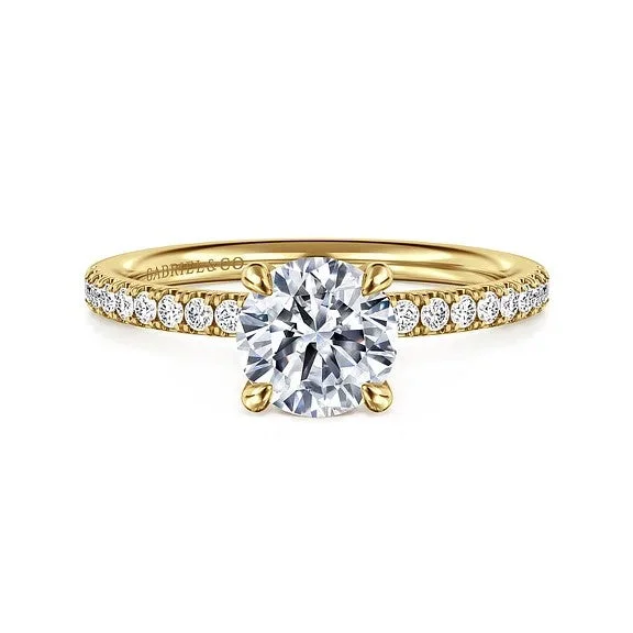 Luxury Jewelry Clearance – Shop Premium Styles Now Twain - 14K Yellow Gold Round Diamond Engagement Ring (Setting Only) Luxury Jewelry Clearance – Shop Premium Styles Now Twain - 14K Yellow Gold Round Diamond Engagement Ring (Setting Only)